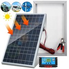 Trickle 30w Solar Panel 12v Charger Battery Charger Kit Maintainer Boat Car Rv