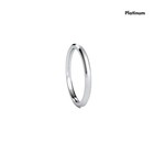 950 Platinum Beveled Wedding Band Ring     Comfort Fit   Hypoallergenic   2-5mm