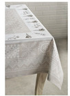 Christmas Geometric Christmas Tablecloth 108 X60 Grey
