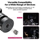 F38 Video Fluid Head For Camera Tripod - Mini Pan Tilt Head With Quick Releas   