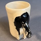 Vintage Happy Appy Valley Studio Horse Tail Mug Black White Appaloosa 1998