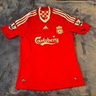 Men s Fc Liverpool 2008 Gerrard Uefa Soccer Home Football Shirt Jersey Small