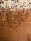 8-vintage Jeannette Windsor  Pink Tumblers 9 Oz