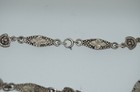 Victorian  cini - Peruzzi  Grape And Mask 800 Silver Chain Antique Estate