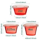 4 Oz Clear Diposable Plastic Portion Cups With Lids Small Mini Containers