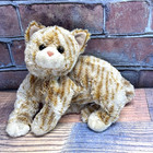 Vintage Ty Classic 2009 Cobbler The Tabby Cat Orange   White Tysilk Plush 13   