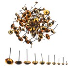 100 Pcs Needle Insert Glass Eyes Craft For Stuffed Animals Toy Crafts