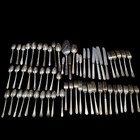 61 Vintage Silverplate Flatware Lot 5 Lbs Crafts Spoons Forks Knives Serving