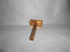 Gillette 1949 Milord Notches  Endcaps  No Date Code Gold Plated