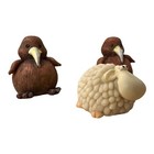 Chiari Sheep Ubo Kiwi Bird Figurines Only New Zealand Game Pieces Craft Home