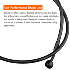 Stainless Cable Brake Line Kit 12  Black Apes 2002-2006 Harley Touring Nocruise