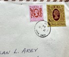 Hong Kong 1984 Reg Cover  qeii 5  Frank  peninsular reg Parcel Receipt same Date