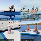 6 x12  Inflatable Lake Deck none-slip Surface Swim Deck float Dock W  Air Pump