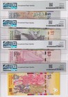 Bahamas Set 4  1 2 1 3 5 Dollar 2017-20 P 76a P 78a Superb Gem Unc Pmg 66 67 Epq
