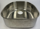Oem Franke Single Bowl Kitchen Sink   Dual Mount   Od 17 25  Stainless Steel