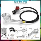 High Pressure Cast-iron Round Burner Head  Propane Burner Head   4ft Hose 20 Psi