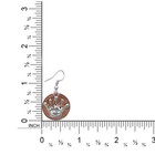 Princess Pink Crystal Crown Tiara Charm Dangle Hook Earrings Girl Jewelry 