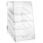 4-tier Commercial Acrylic Bakery Pastry Display Case With Trays For Desserts