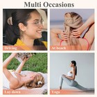 4pcs Flat Hair Clips Matte Alligator Large Hair Claw Clips Thick Thin Hair Stron