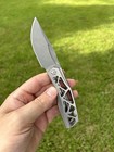 Prince Customs Protean Skelly Titanium Zirblast Frame 20cv Steel Drop Point