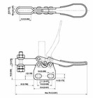 Model 205 Horizontal Hold Down Clamp    pkg Of 2   New Old Stock