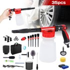 35pcs Car Detailing Wash Gun Brush Wheel Cleaning Tools Auto Interior Exterior