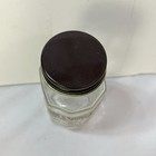 Vintage Glass Bottle Medicine Rx Metal Top Empty Pharmacy Apothecary 8 Sided