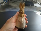 Antique Glass Usa Rabbit Bunny Candy Container - Vintage Easter
