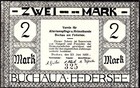 1921 Buchau 2 Mark German Notgeld Uncirculated Excellent Collector s Note   