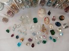 Huge Lot Of Vintage Antique Loose Glass Rhinestones