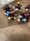 California Raisins Vintage 1980s Original Pvc Figure Lot Fruit   Raisins Brown