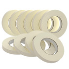 Masking Tape 0 75 Inch X 55 Yards X 10 Rolls  550 Total Yards   Adhesive Pain   