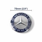 4pack Fit For Mercedes-benz Wheel Center Caps Emblem Blue Rim Hub Cover Badge