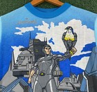 Vintage 1986 Silverhawks Animated Pajama Long Sleeve Top Shirt Boy   s Size 4t