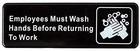 Winco  Sgn-322 Sign  3-inch By 9-inch  Employee Must Wash Hand 3pack