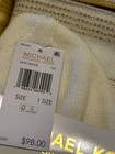 Michael Kors Signature Mk Sport Tape Cuff Scarf   Hat Set Cream Color New