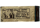 1940s Louisville Billiard Parlor Pool Hall Matchbook Cover Mississippi Vintage