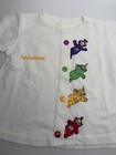Vintage Toddler Teletubbies Button Up Embroidered Shirt Rare