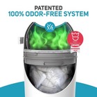 Odor-free Diaper Pail Patented Lock System No Refill Needed Starter Kit White 