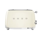 Smeg Tsf01crus Cream 50 s Retro Style 2 Slice Toaster  open Box  Box Damage