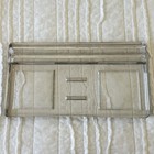 1905 Antique Art Deco Sengbusch Glass Ink Well Pen Desk Organizer Usa Office