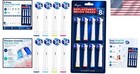 8 Easy Snap-on Replacement Brush Heads For Oral-b With Color-coded Rings