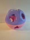 Tupperware Shape O Ball Toy Shape Sorter 10 White Shapes Pink   Purple - Great