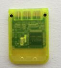 Sony Playstation Oem Official 1 Ps1 Psx Memory Card Scph-1020 - Yellow - Tested 