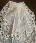 High Qaulity Antique Victorian Handmade Brussels Irish  Ornate Flounce Lace 11