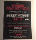 Rare Vintage 90s Nyc Club Flyer  Johnny Vicious   Razor   Twilo Nyc