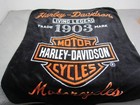 Harley Davidson Fleece Blanket Black 54  X 47  Living Legend Motorcycle Y2k