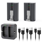 2 Pack 8000mah Rechargeable Battery And Charger Station For Ring Doorbell 2 3 4