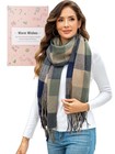 Winter Scarf Women Warm Tartan Plaid Soft Lightweight Long Fashion Shawl