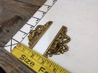 Lot Of 2 -vintage Ornate Heavy Brass Door  Handles   Pulls   Approx 3  Tall